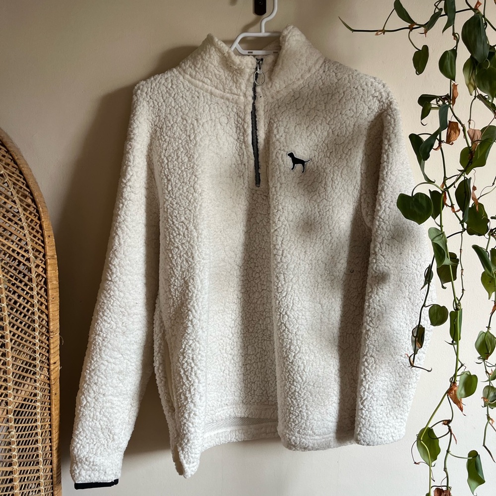 Victoria's Secret Cream Zip-Up Sweater